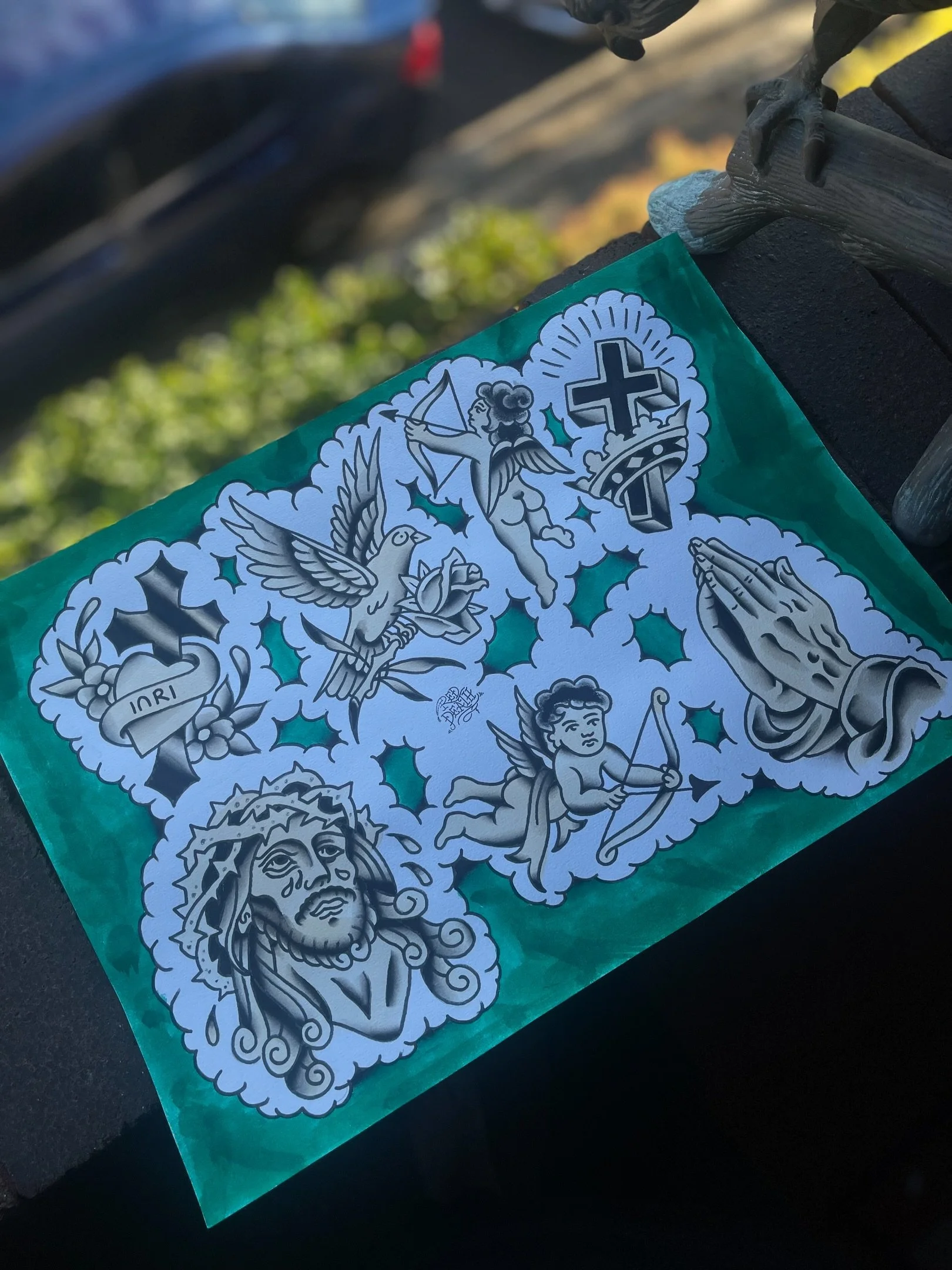 FOR SALE

Hand painted original 
Acrylic and Indian ink 
A3 200gsm cold press 
$200 posted within aus 

No prints will be made of this sheet, so you can have the only one! 

~ all designs are available for tattooing ~
 DM for enquiries 

#blackworker