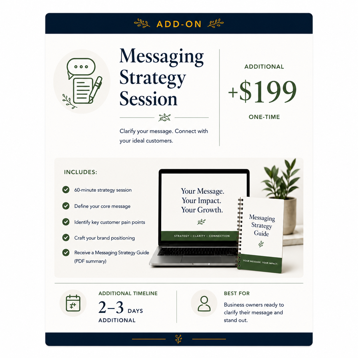 Add on: Messaging Strategy Session