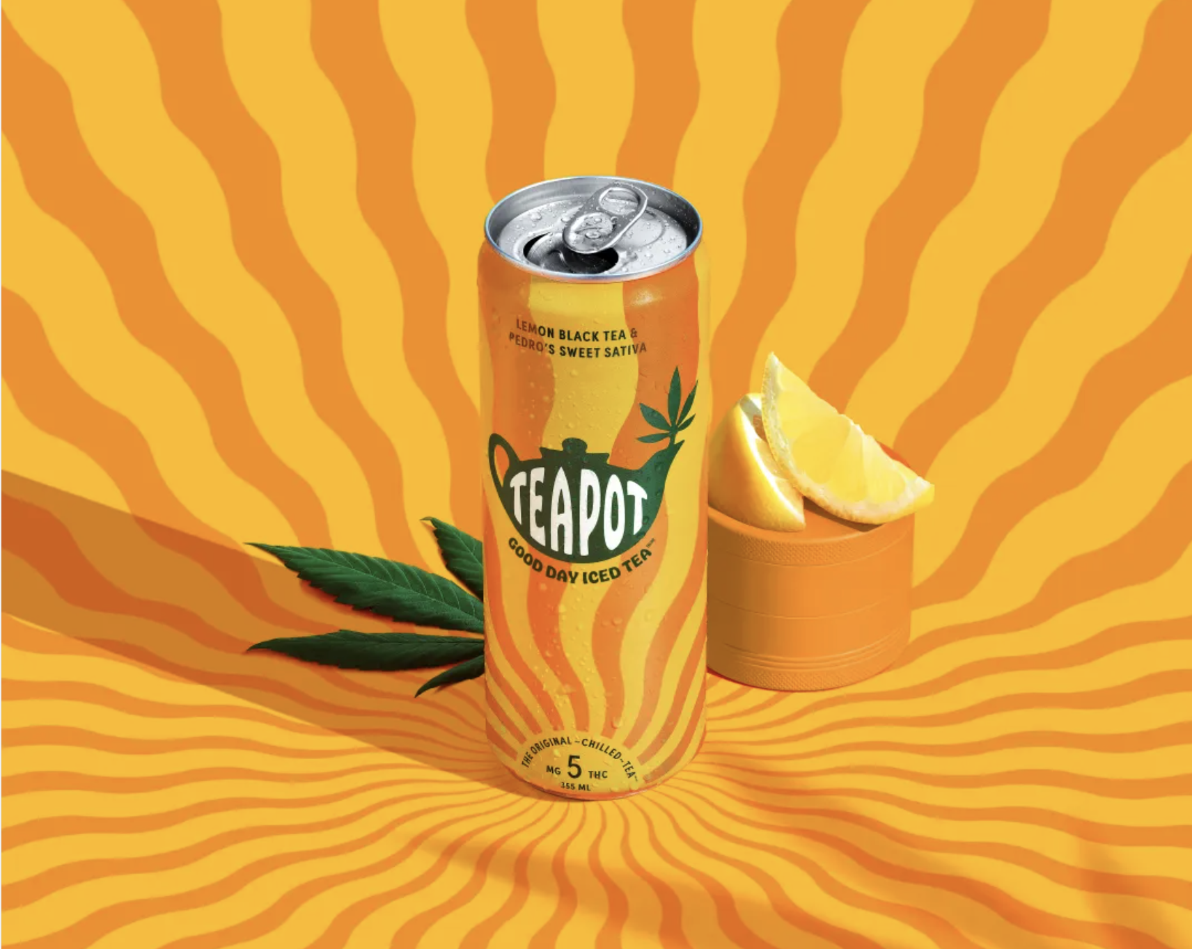 Teapot. Cannabis Beverage.