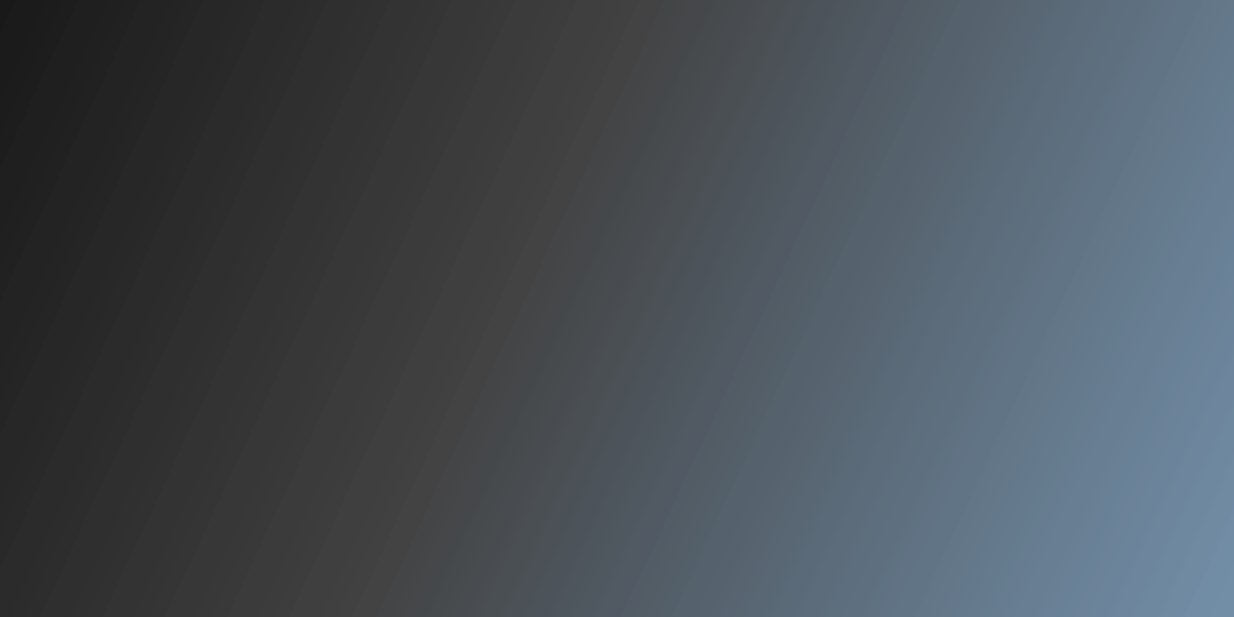 A dark, gradient background fading from black to dark blue.
