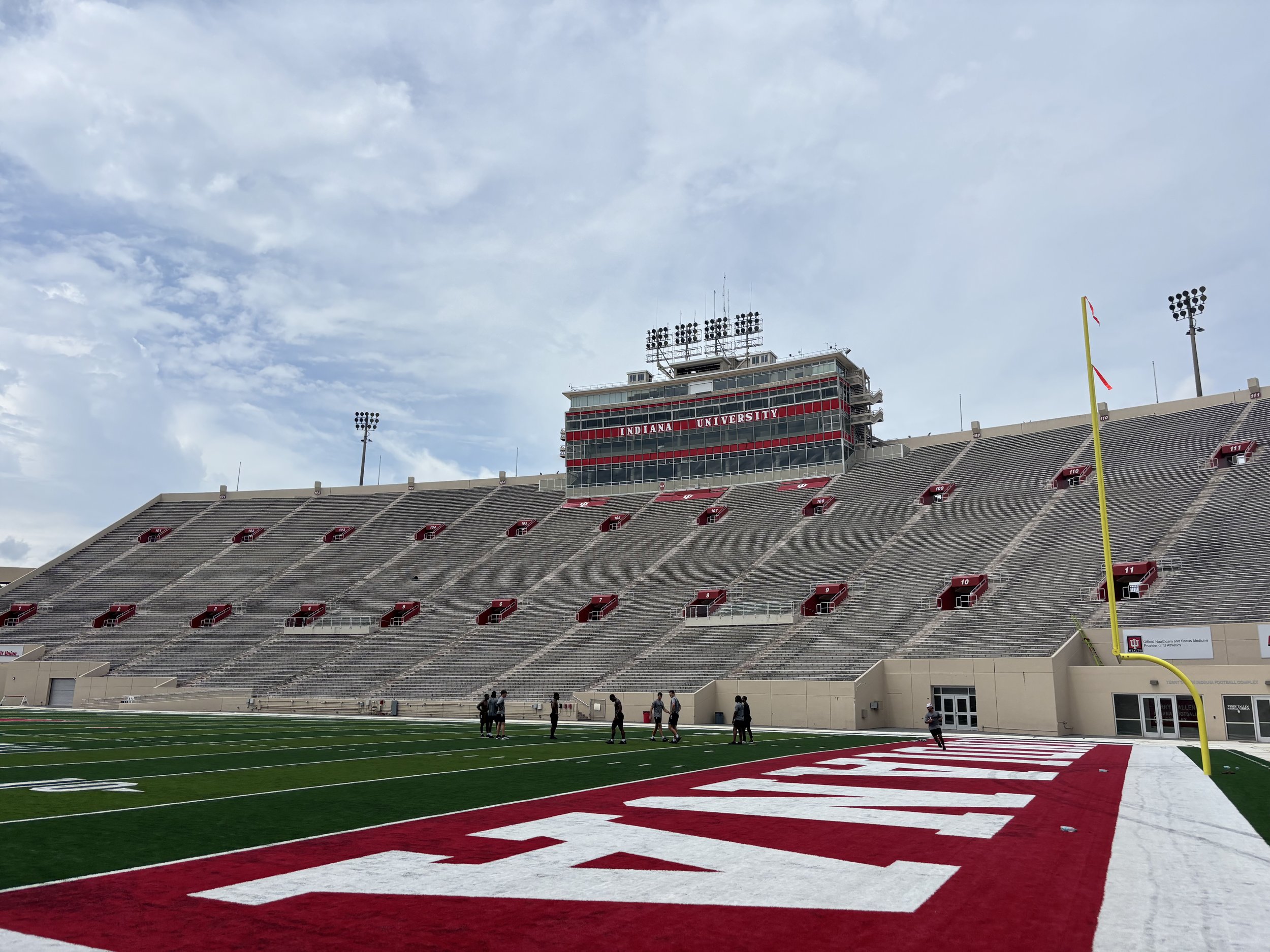 On-field football media experience - Indiana University