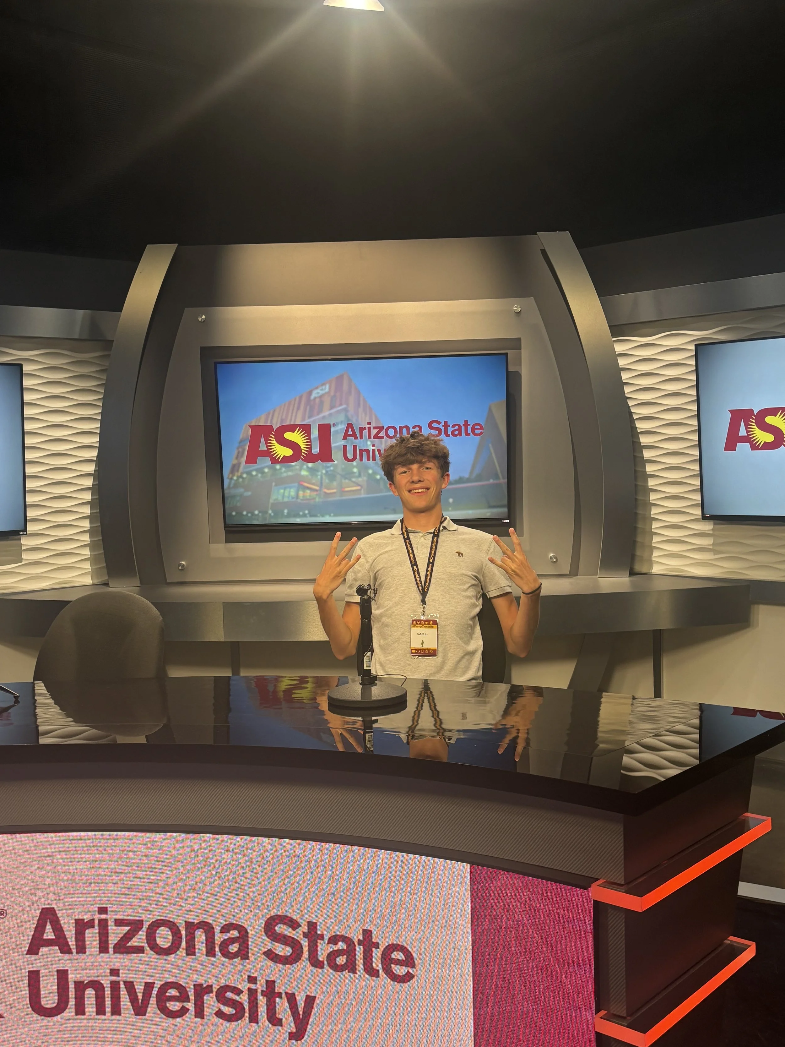 Preparing for on-camera work - Camp Cronkite, Arizona State University