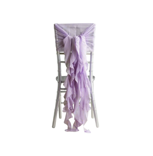 Cascading Chiffon Chair Hoods