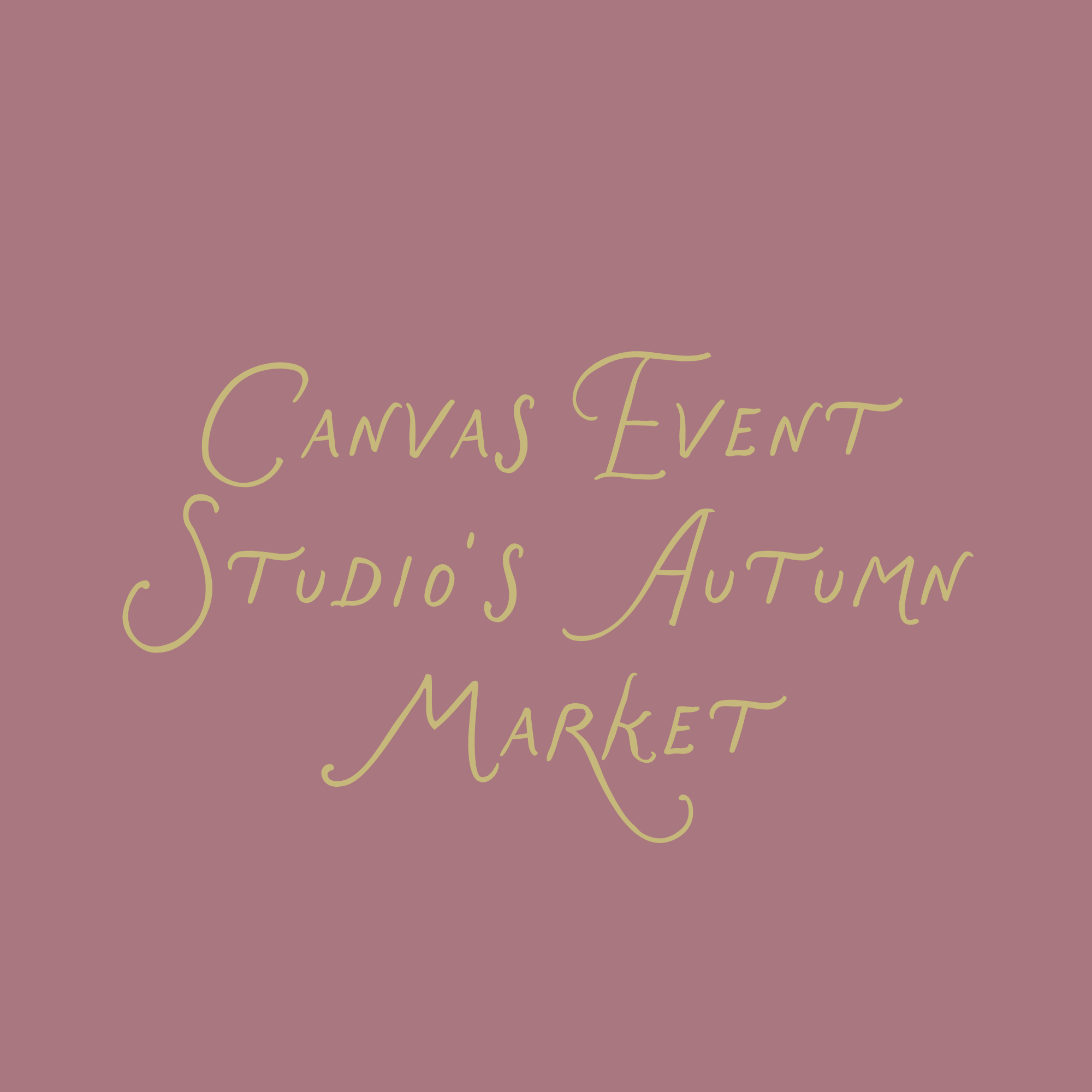 Canvas Event Studio's Autumn Market