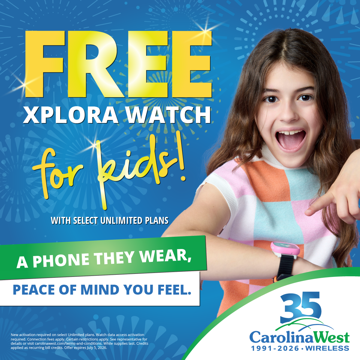 Free Xplora Watch Social Ad