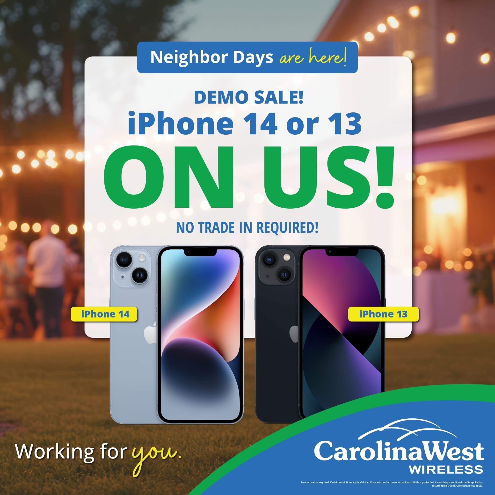 Neighbors Days Social Ad iPhone 14 and 13