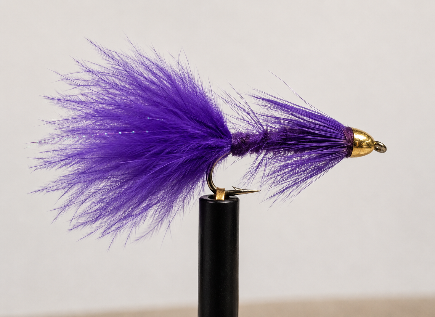 Purple Wooly Bugger- Beaded