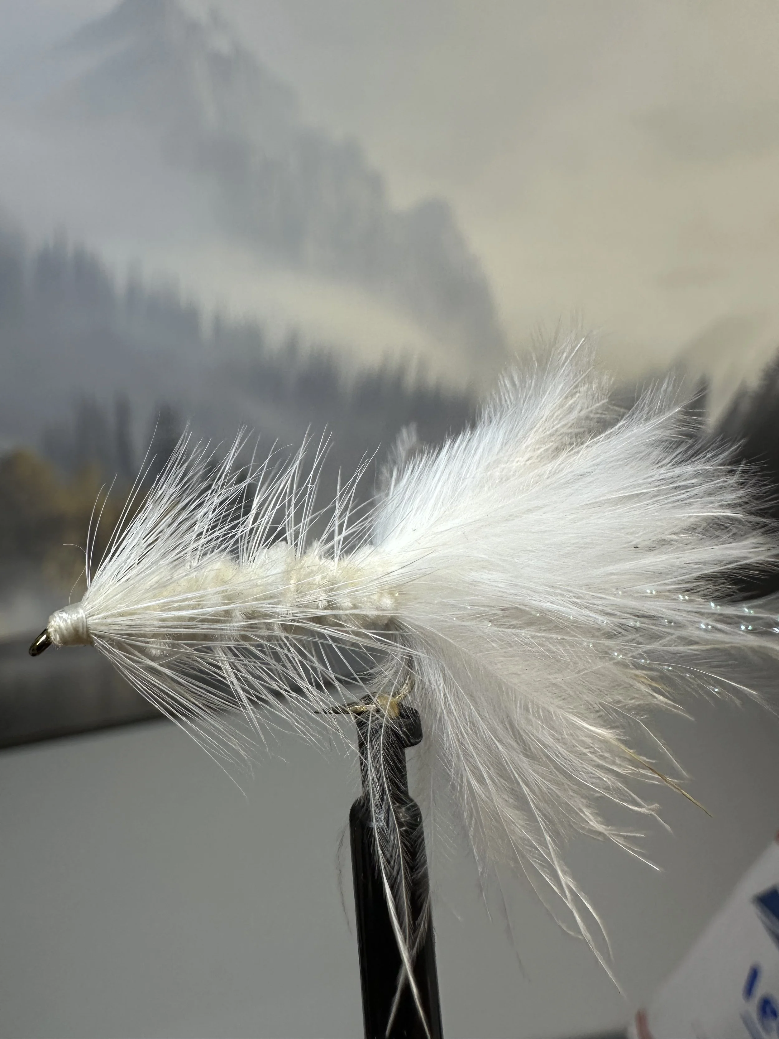 White Wooly Bugger- Non Beaded