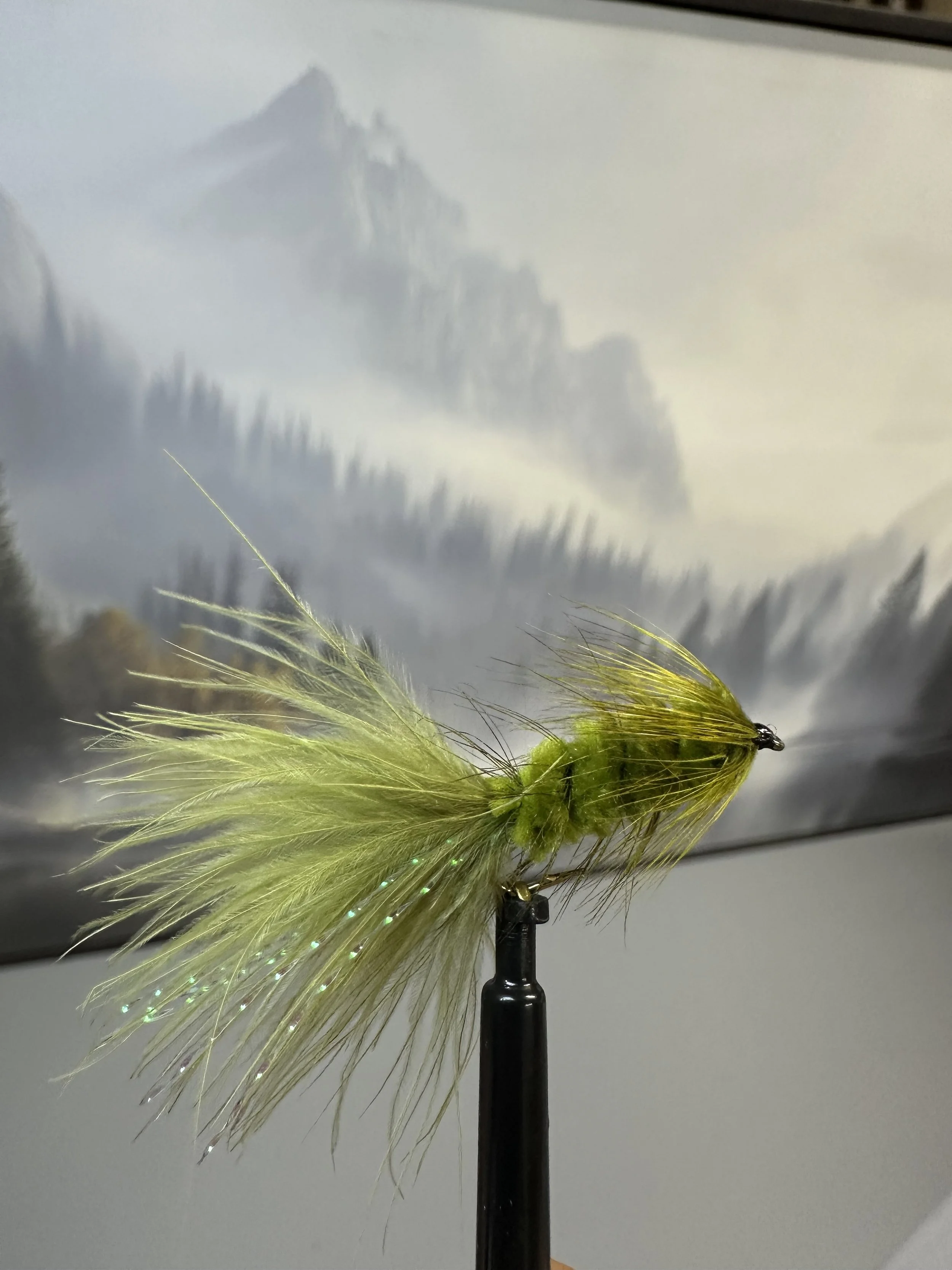 Olive wooly Bugger- Non Beaded
