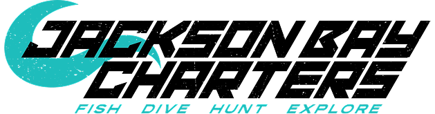 A stylized whale tail logo with the words 'FISH DIVE HUNT EXPLORE' beneath it.