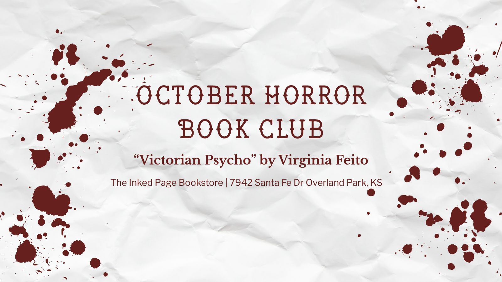 October Horror Book Club