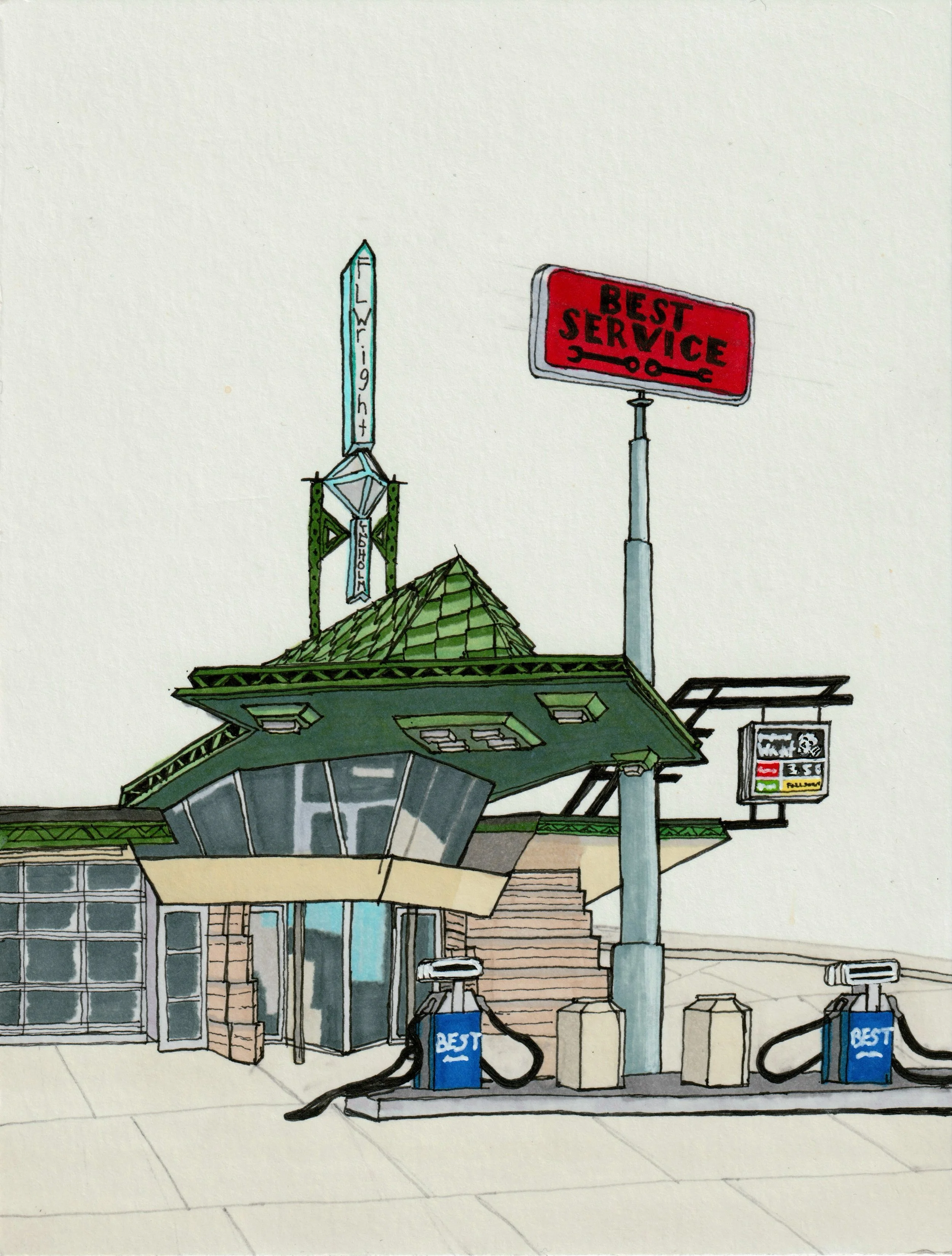 Frank Lloyd Wright Service Station