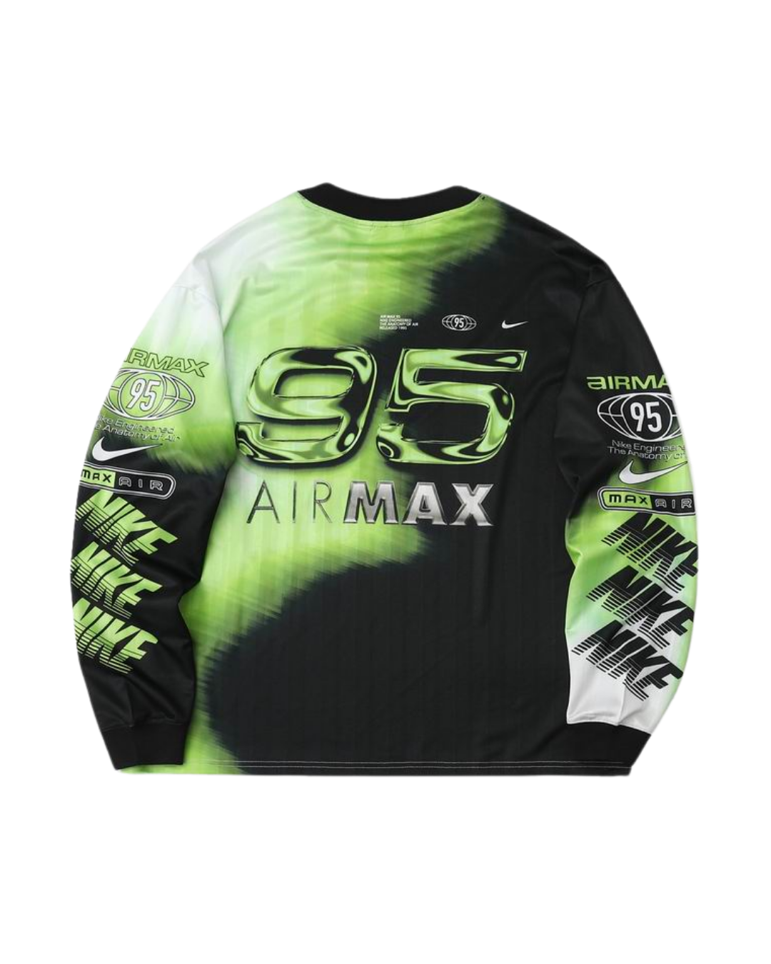 Back view of the Nike Culture of Football volt jersey with a large number 85