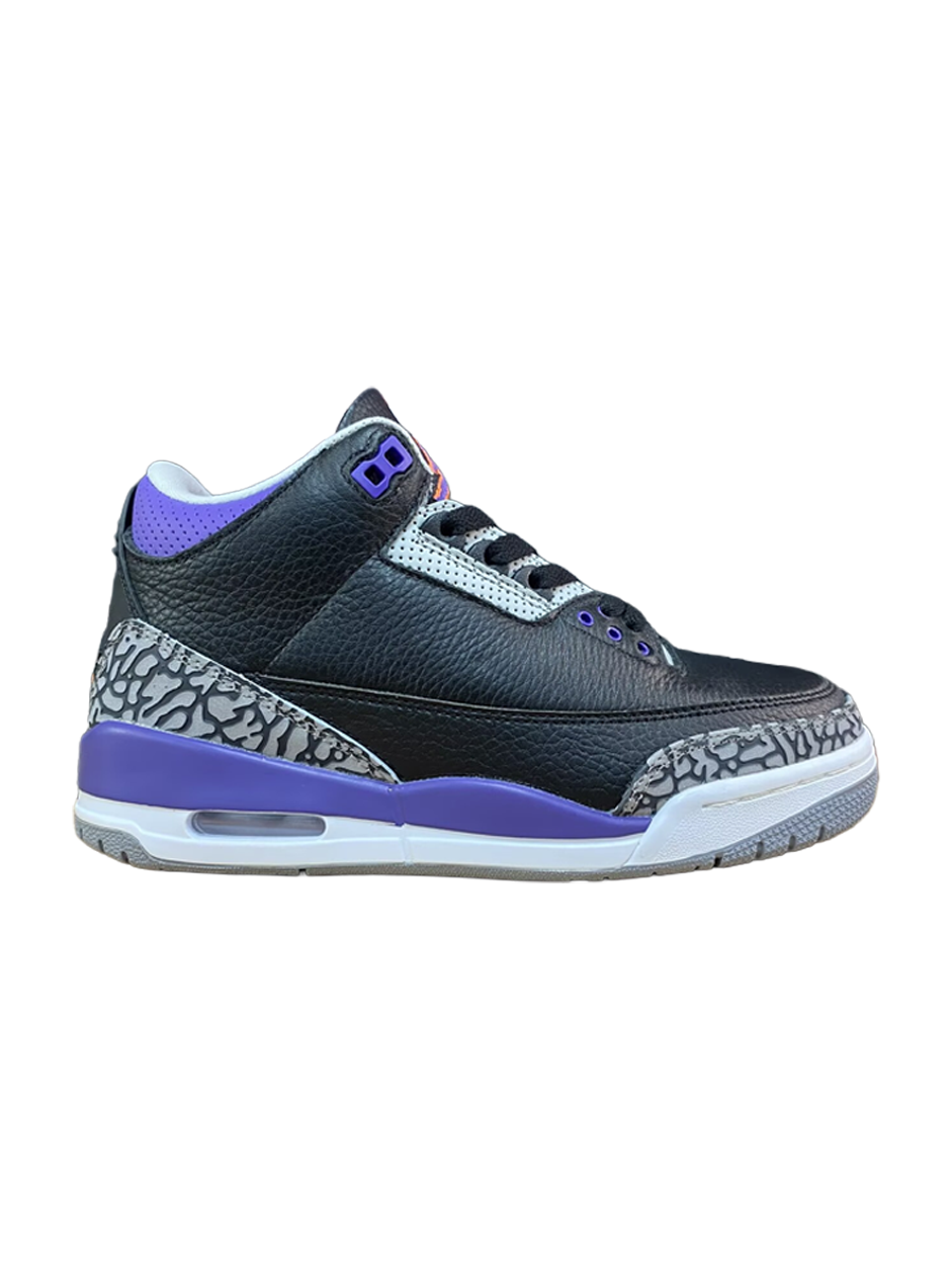 Air Jordan 3 Retro Black Court Purple 2020