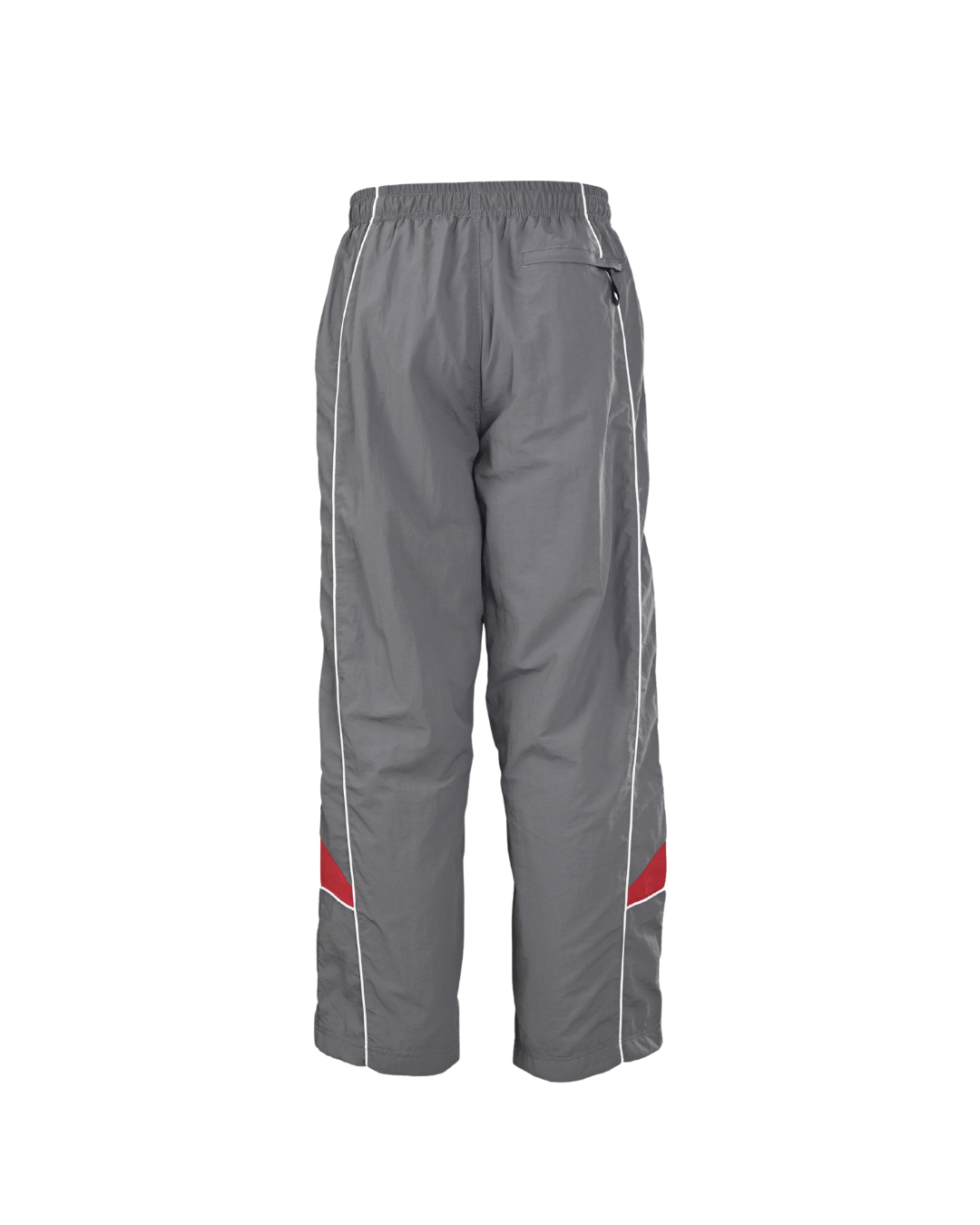 Supreme Contrast Piping Track Pant in Grey — back view with rear pocket and contrast piping detail