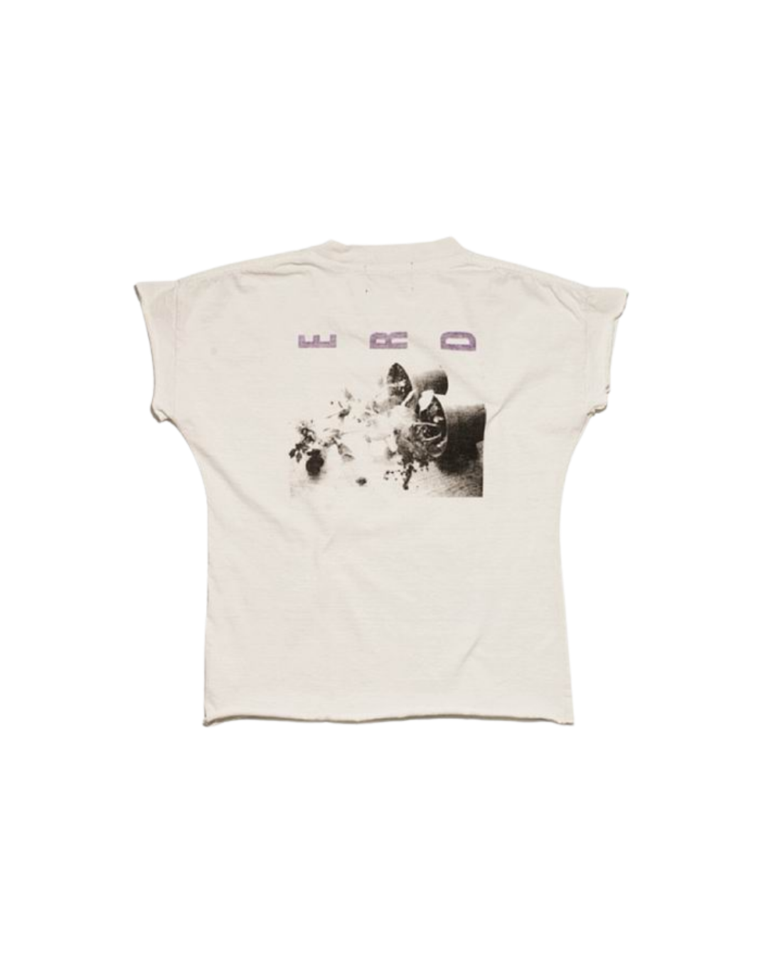 Back view of the white Enfants Riches Deprimes Take Mommy Out tee