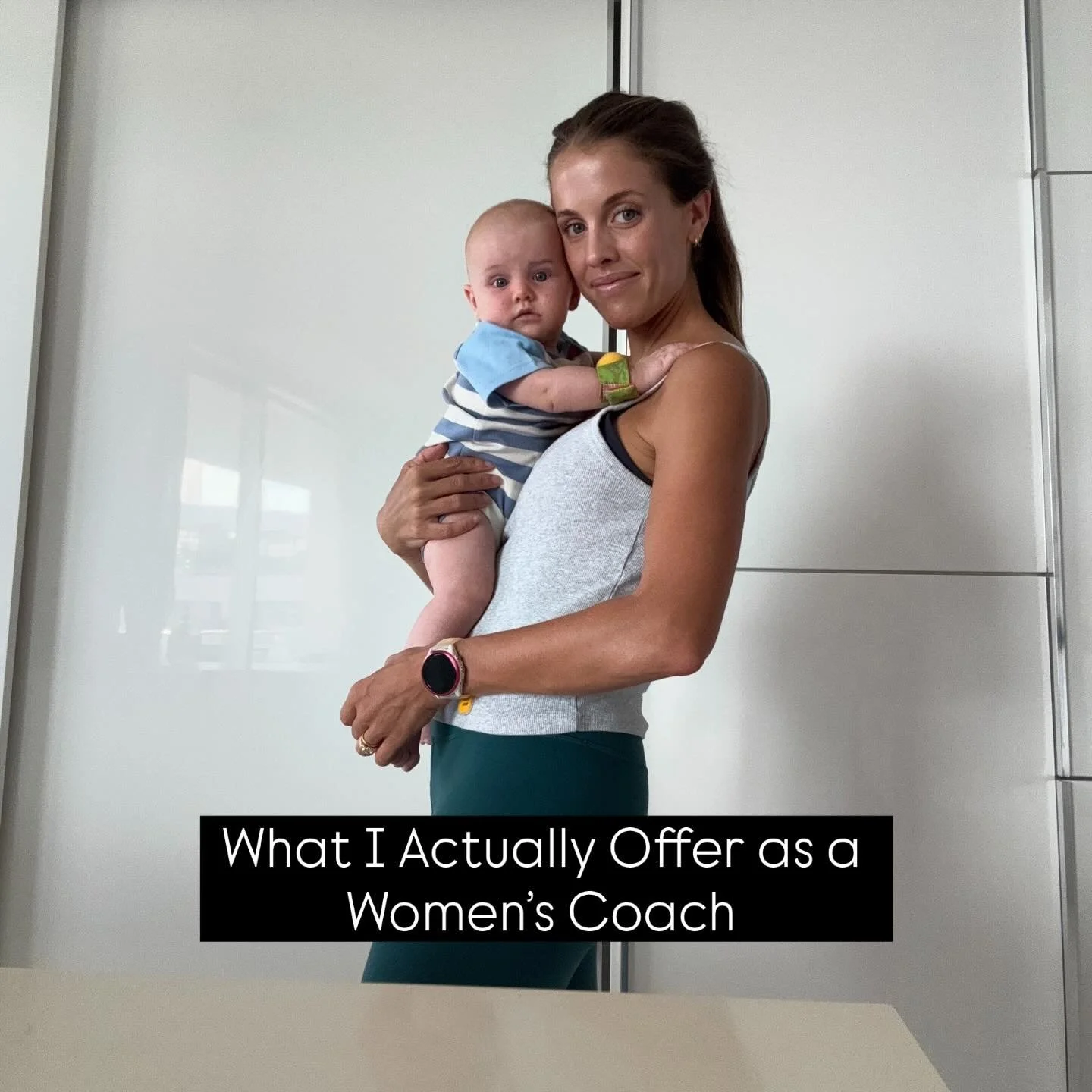 I create fully tailored coaching for women that takes your whole life into account &mdash; not just your training💛

I look at your:
&bull; Lifestyle
&bull; Nutrition
&bull; Sleep
&bull; Stress
&bull; Hormones
&bull; Breastfeeding journey
&bull; Ener