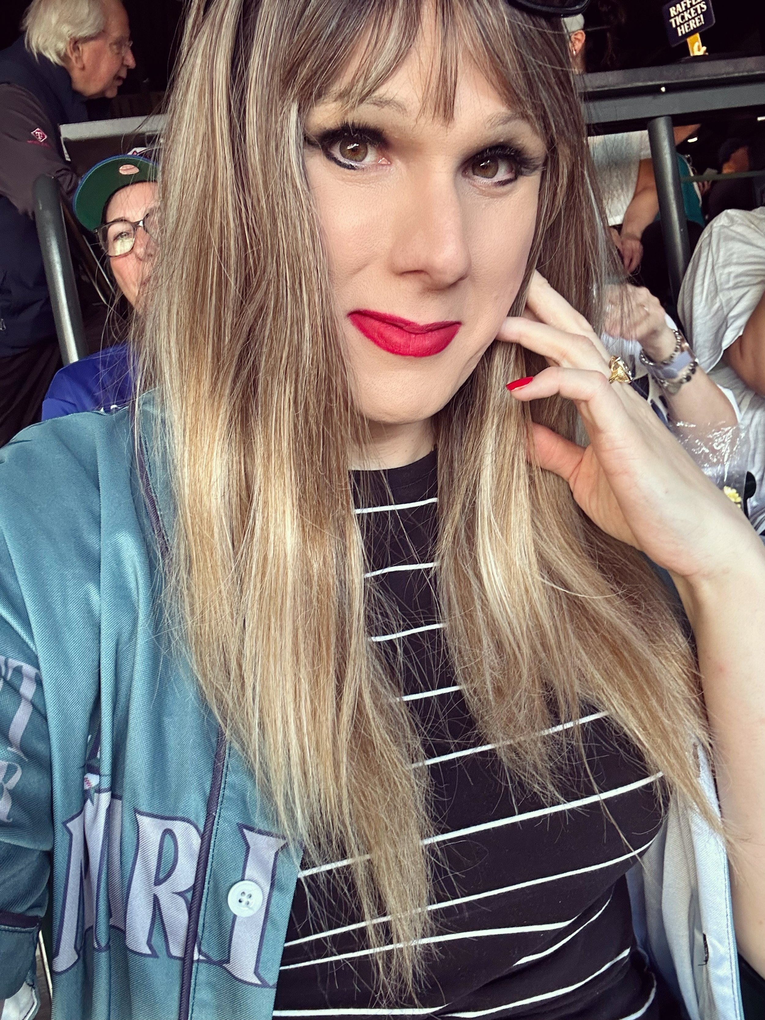 The world was buzzing when Taylor Swift was spotted at a Mariners game on the West Coast. 

When someone yelled, &ldquo;Hey Tay, didn&rsquo;t you just get married in New York?&rdquo; she laughed and replied, &ldquo;What? Oh, that? Yeah, keep it quiet