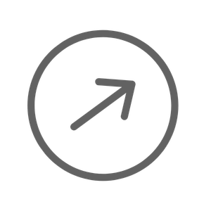 An arrow pointing upward and to the right inside a circle