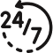 A close-up of a clock showing 4:24.
