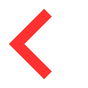 Red angled arrow pointing to the left on a black background.