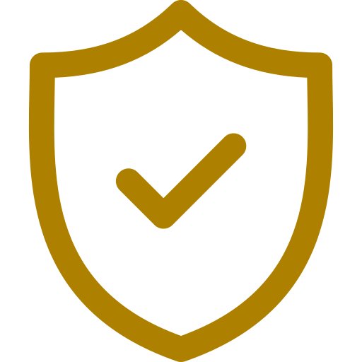 Shield icon with a checkmark inside