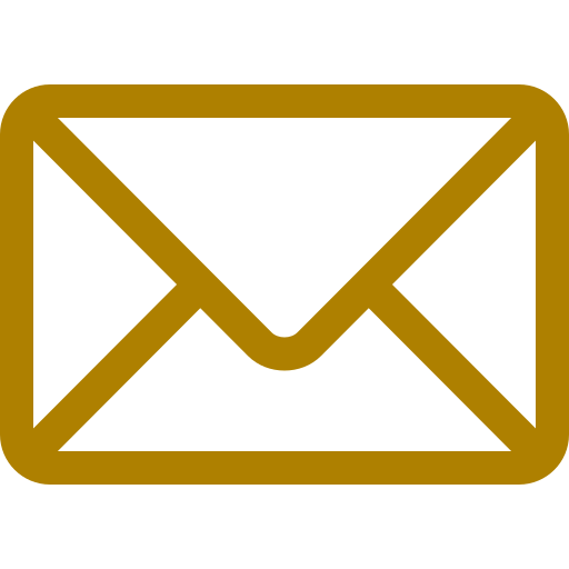 Icon of a closed envelope in gold color.