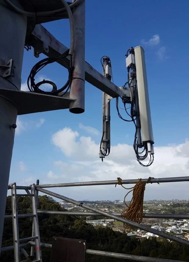 Painting of Vodafone Towers Auckland 1.jpg