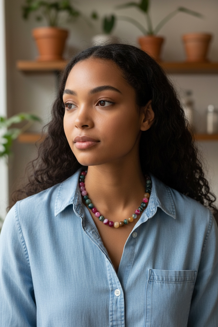 Mixed Agate Necklace