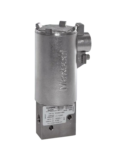 Maxseal ICO3S SOV used for controlling flow in industrial applications.