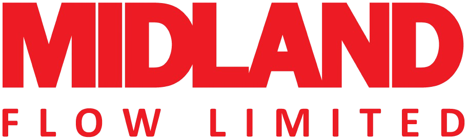 The logo for Midland Flow Limited, featuring the company name in bold red letters.