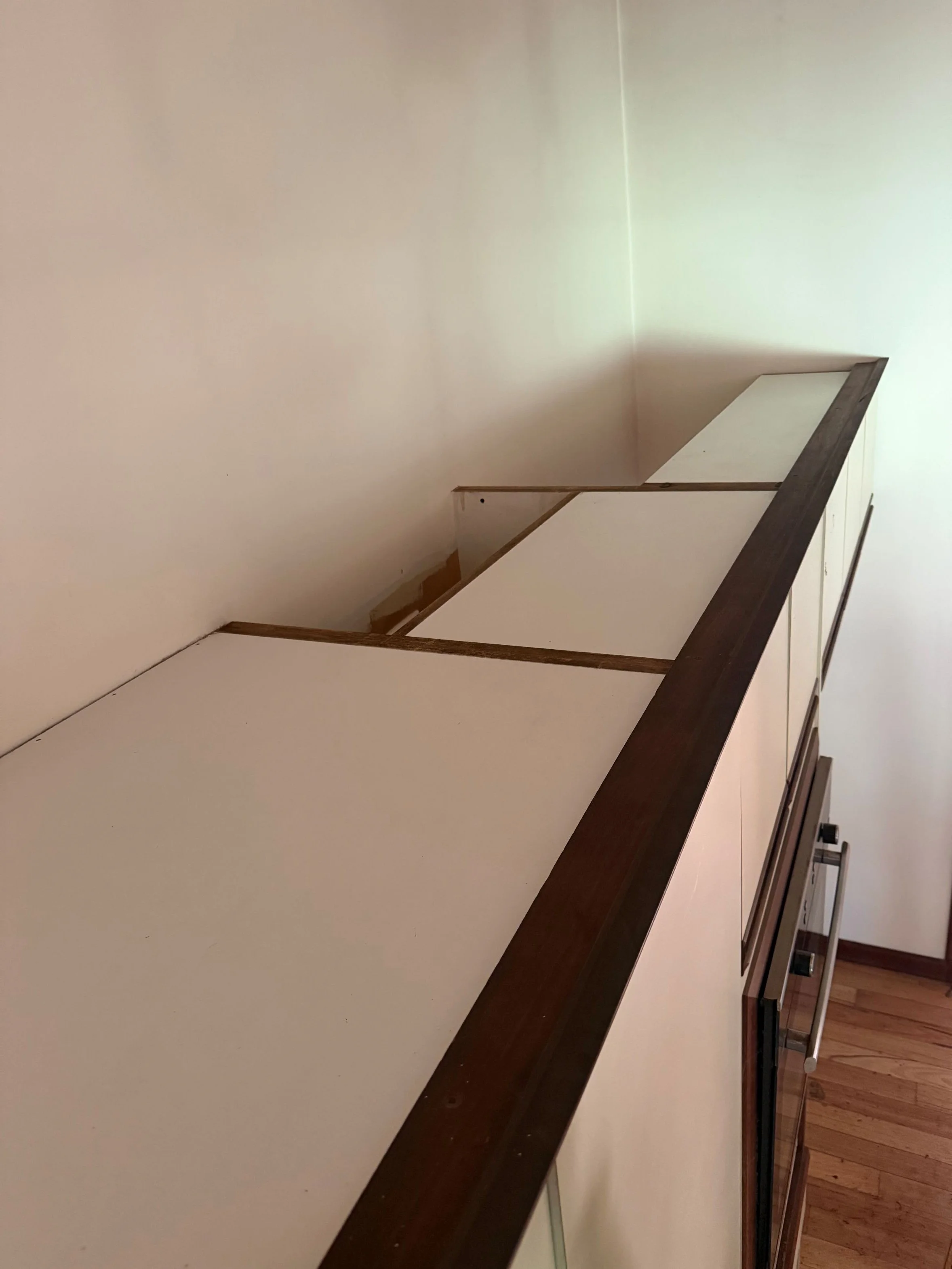 Top of cupboard after photo