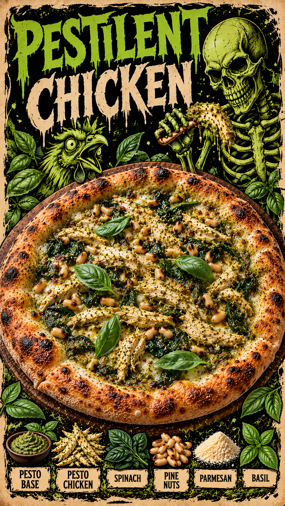 Pestilent Chicken Pesto Pizza Poster.png