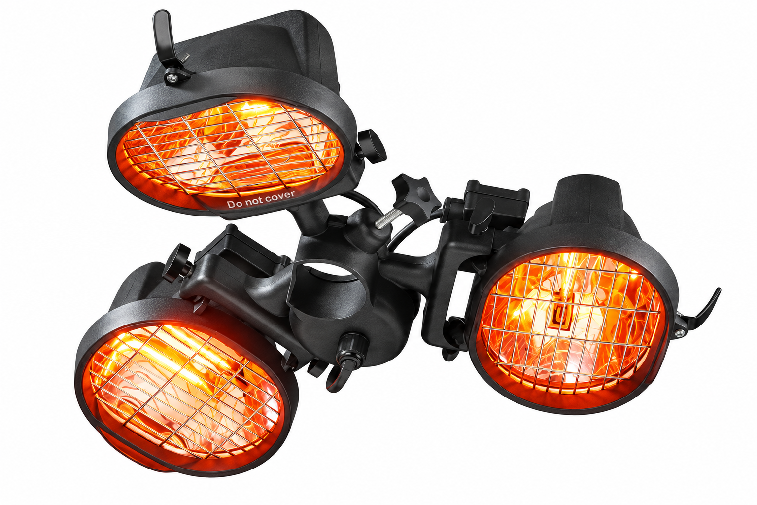 Infrarood heater met 3 warmtelampen