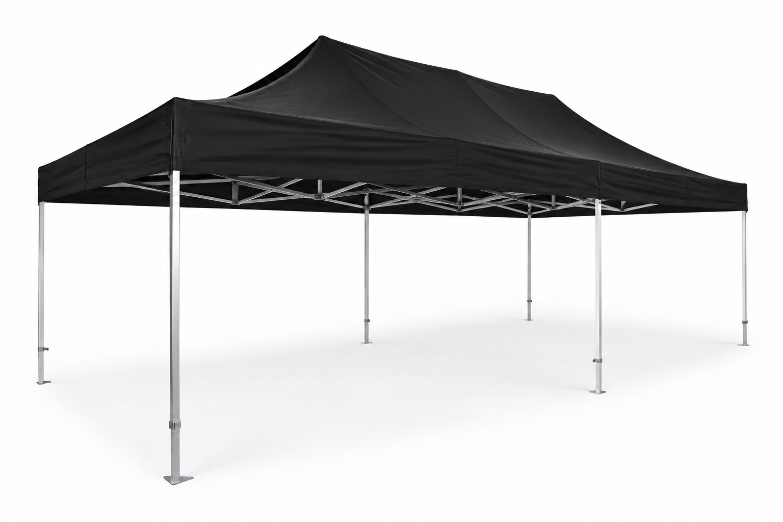 Easy Up Partytent 8x4 meter Zwart