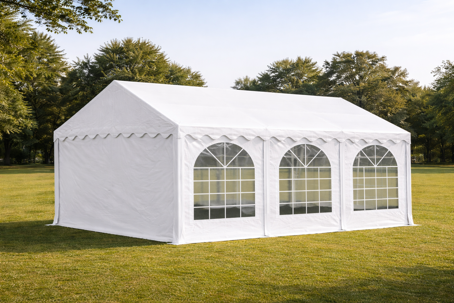Partytent wit 6x4 meter