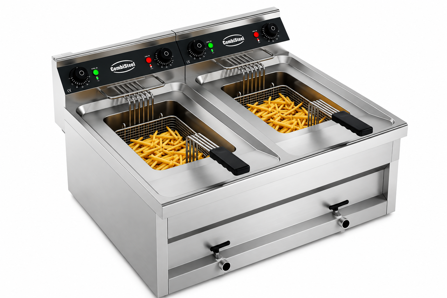 Elektrische Friteuse 2×12 Liter – 18 kW (400V)