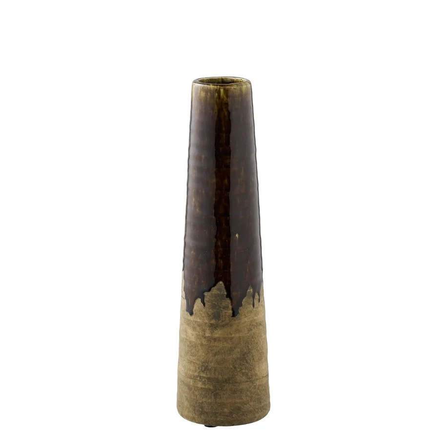 Bruine Keramieken Vaas 39 cm