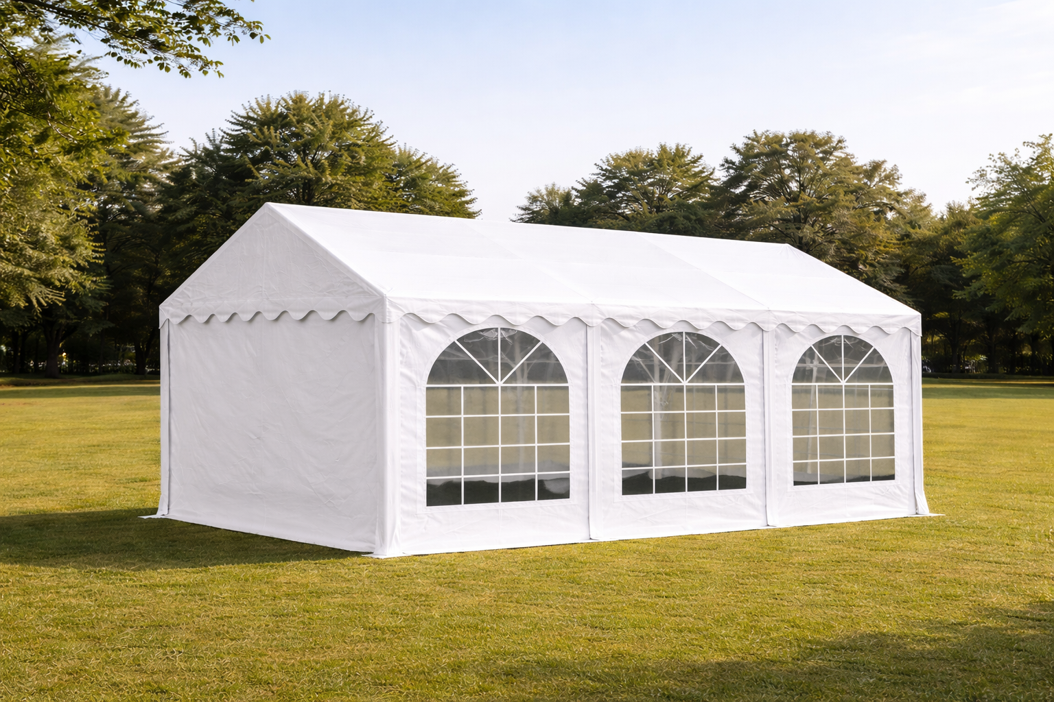 Partytent wit 6x3 meter