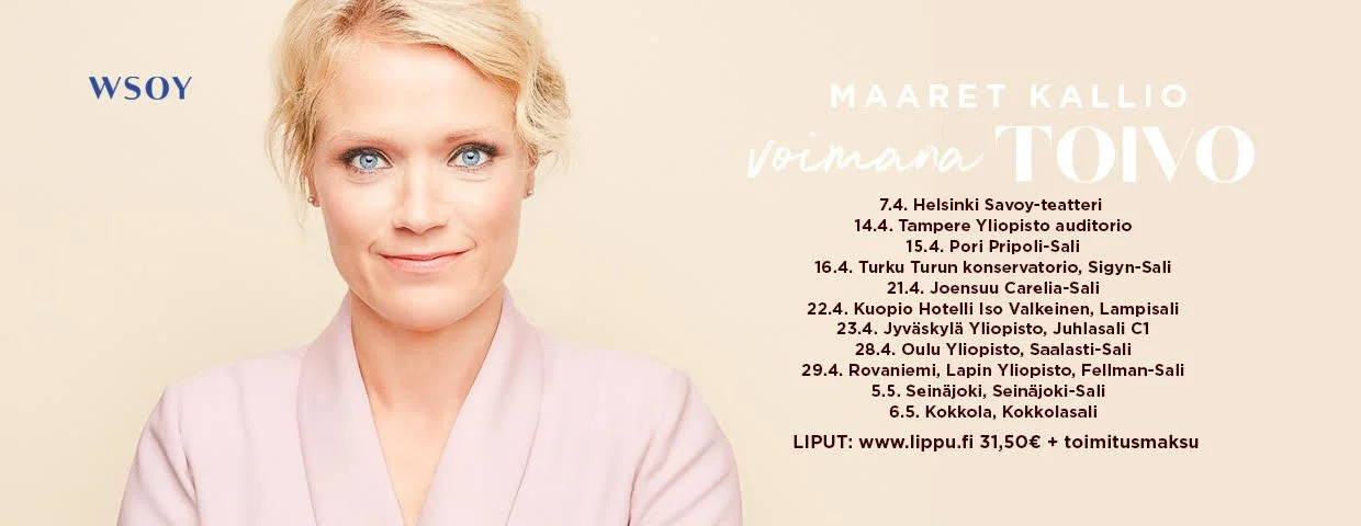 Voimana toivo -kirja ja kiertue