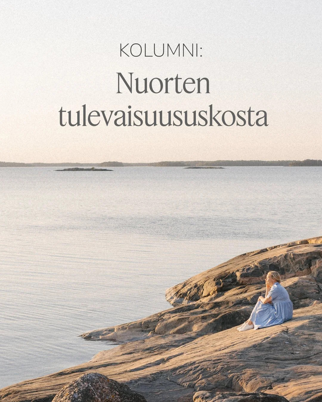 ❗️Jokainen on varmasti lukenut uutisointia nuorten huolestuttavasti heikentyneest&auml; tulevaisuususkosta. Huoli maailman tulevaisuudesta ei ole yksin suomalainen ilmi&ouml; vaan n&auml;ytt&auml;ytyy globaalisti.

😍 Aiheeseen liittyy tutkitusti my&