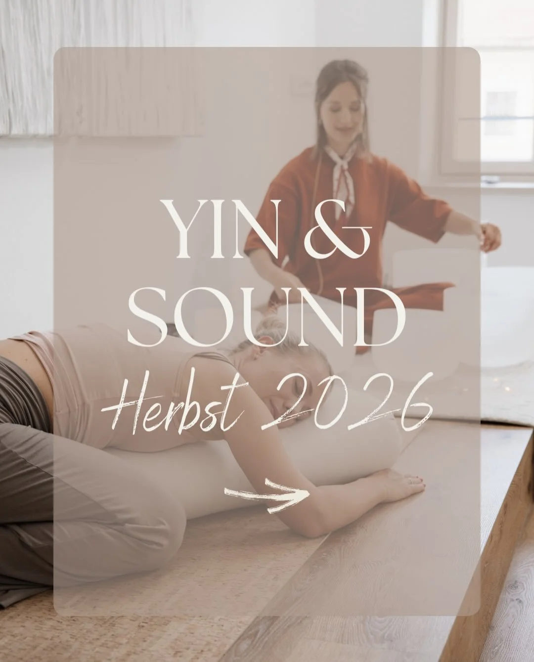 Wir laden dich ein zu einem ganz besonderen Abend nur f&uuml;r dich. 

Zwei Stunden zum Empfangen, Zur&uuml;cklehnen und einfach Sein. 

Genau daf&uuml;r lieben wir unsere Yin &amp; Sound Events so sehr.

Sanftes Yin Yoga begleitet von einem inspirie