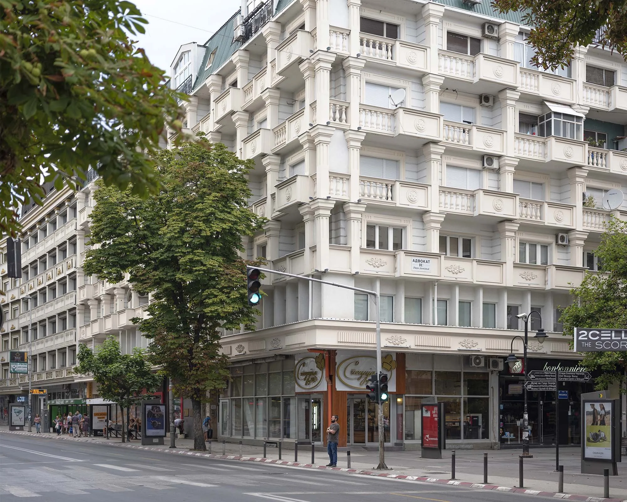 Documentary photography by Roman Bezjak from the Skopje series: The post-1963 modernist reconstruction reshaped by the neoclassical Skopje 2014 project.