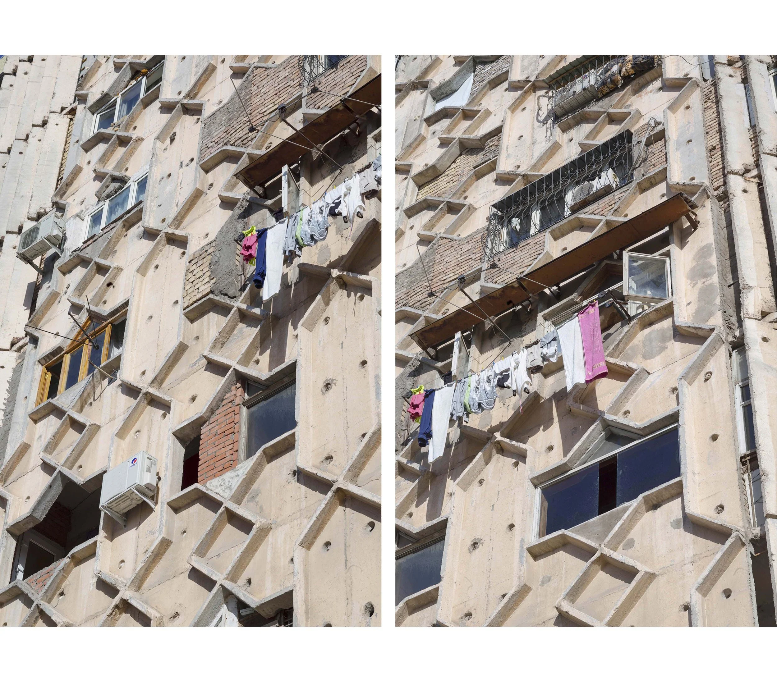 Documentary photo by Roman Bezjak, from the series Tashkent. Soviet-era residential architecture combining modernist construction with local Uzbek traditions after the 1966 earthquake, 