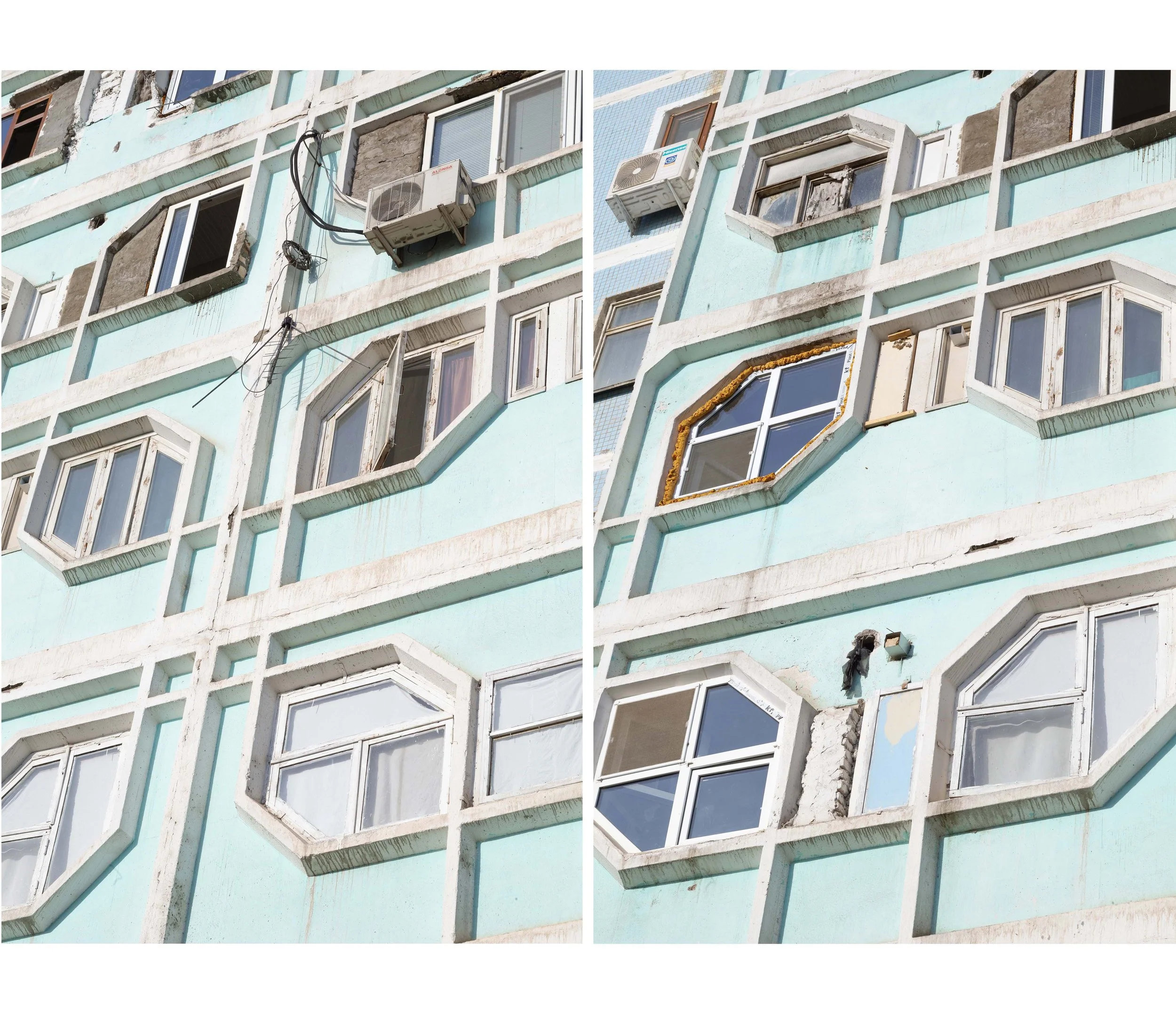 Documentary photo by Roman Bezjak, from the series Tashkent. Soviet-era residential architecture combining modernist construction with local Uzbek traditions after the 1966 earthquake,
