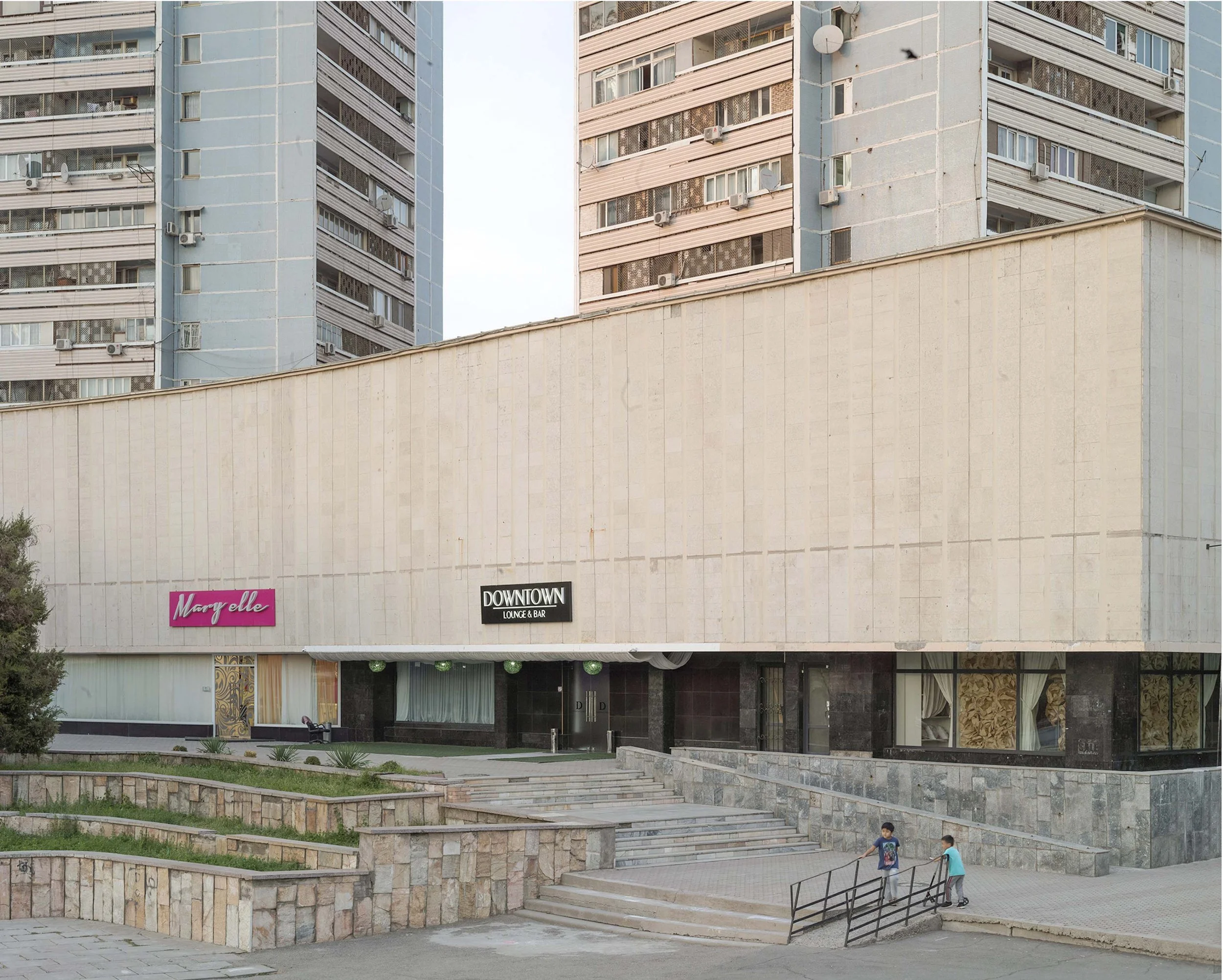 Documentary photo by Roman Bezjak, from the series Tashkent. Soviet-era residential architecture combining modernist construction with local Uzbek traditions after the 1966 earthquake, 