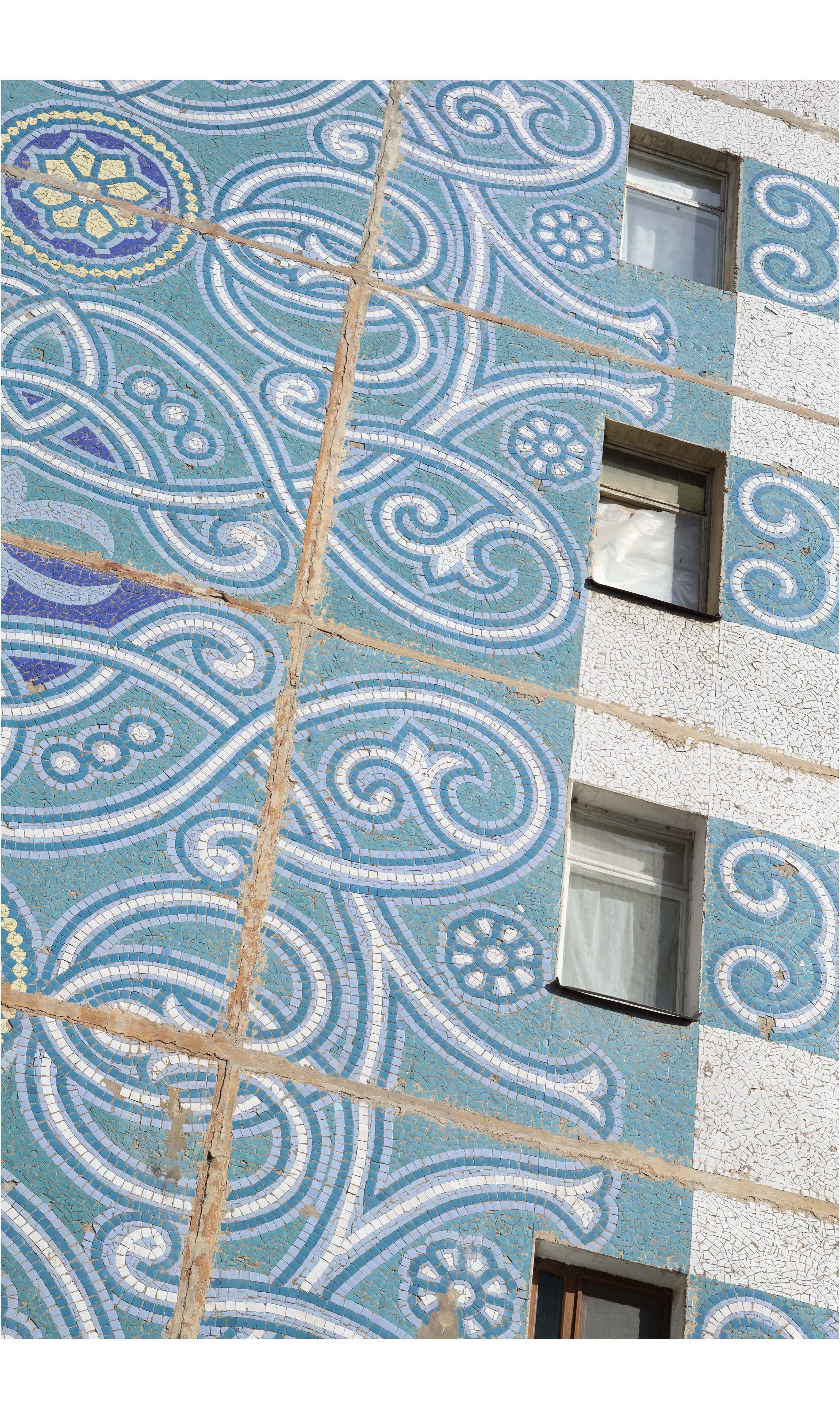 Documentary photo by Roman Bezjak, from the series Tashkent. Soviet-era residential architecture combining modernist construction with local Uzbek traditions after the 1966 earthquake,
