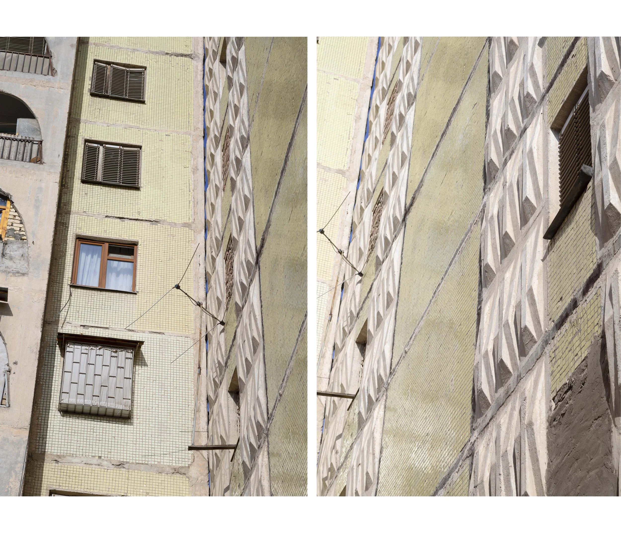 Documentary photo by Roman Bezjak, from the series Tashkent. Soviet-era residential architecture combining modernist construction with local Uzbek traditions after the 1966 earthquake,