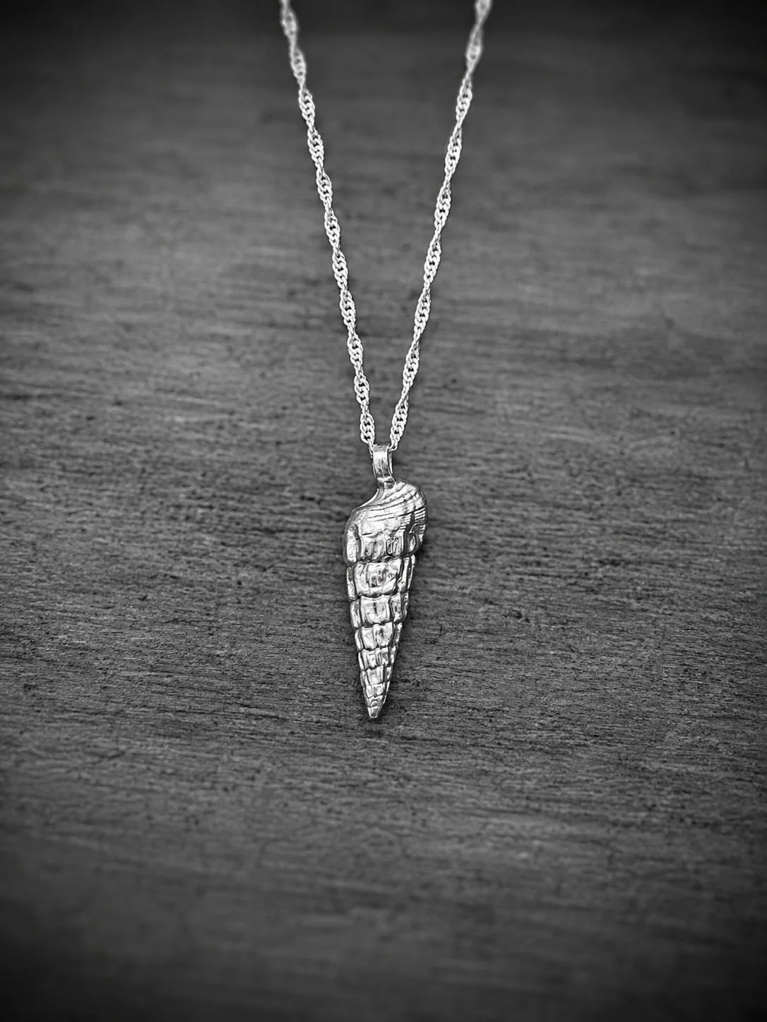 Spiral Shell Pendant Necklace