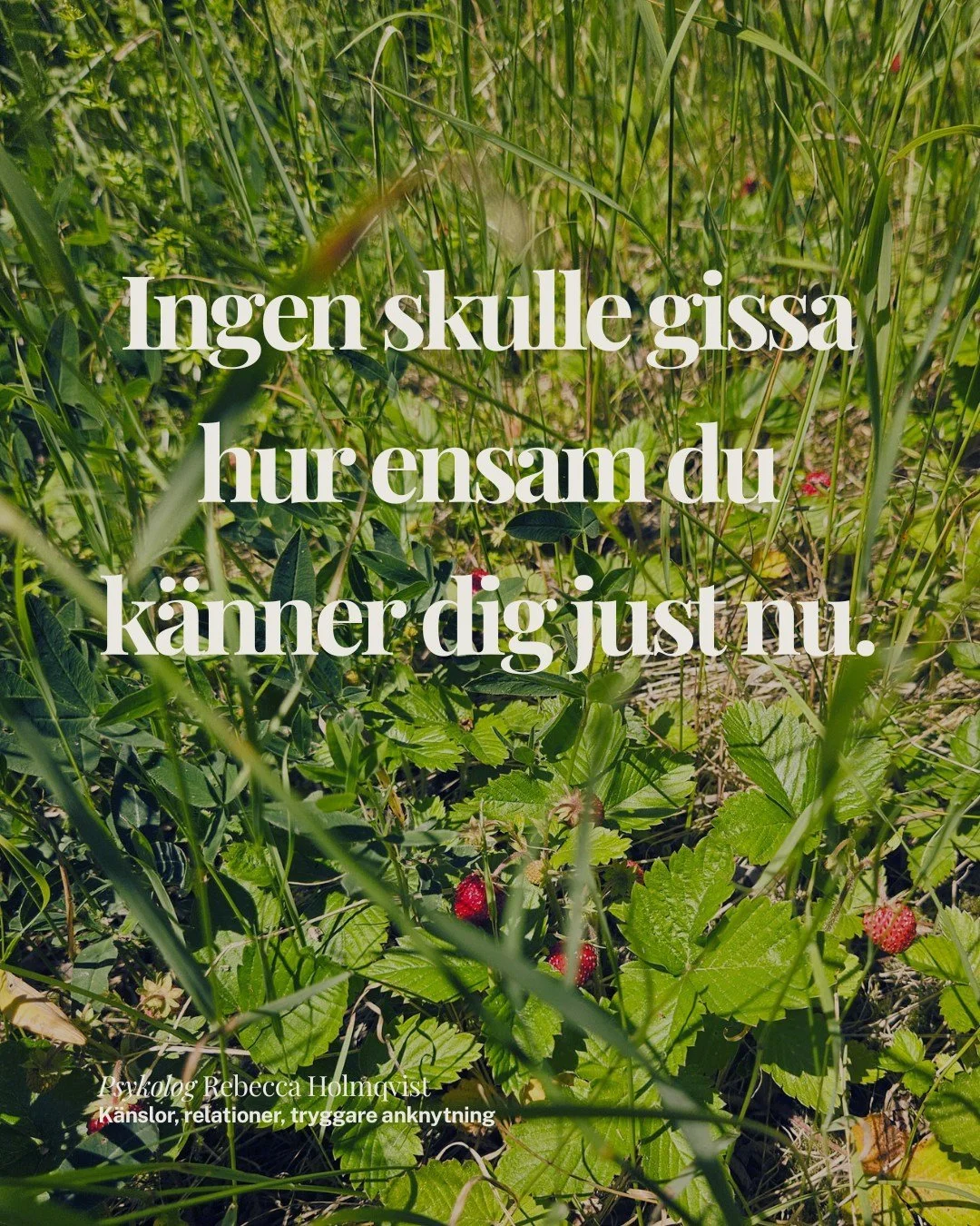 Tema om hur du kan hantera utmaningar under sommaren &ndash; f&ouml;lj f&ouml;r att l&auml;sa mer, inl&auml;gg varje vecka hela sommaren.

En av de mest tysta formerna av relationssm&auml;rta &auml;r att k&auml;nna sig k&auml;nslom&auml;ssigt ensam s